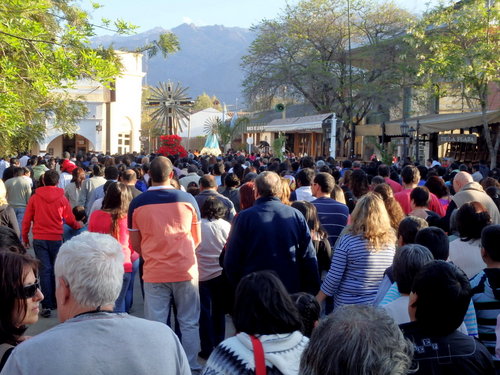 Religious Procession Honoring Mary and the Miracle of Jesus, in Cafayate.